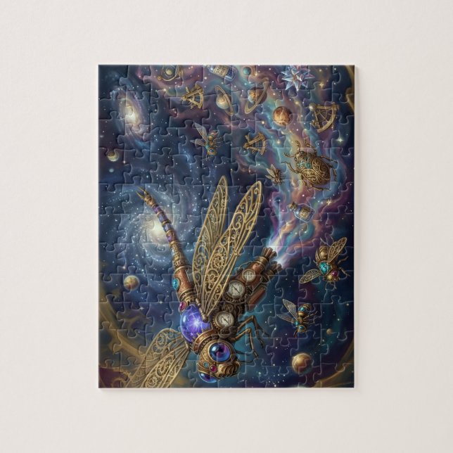 Puzzle Celestial Mechanical Galaxy Art Steampunk Space  (Vertical)
