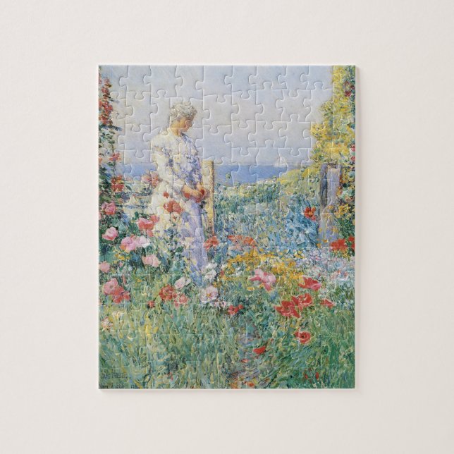 Puzzle Celia Thaxter in Her Garden by Childe Hassam (Vertical)