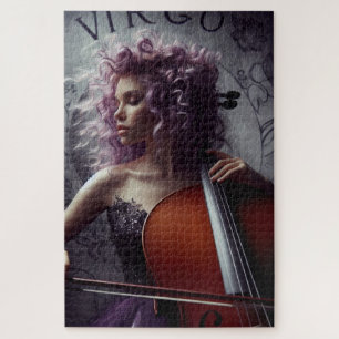 Puzzle Cello, músico de Virgo Zodiac
