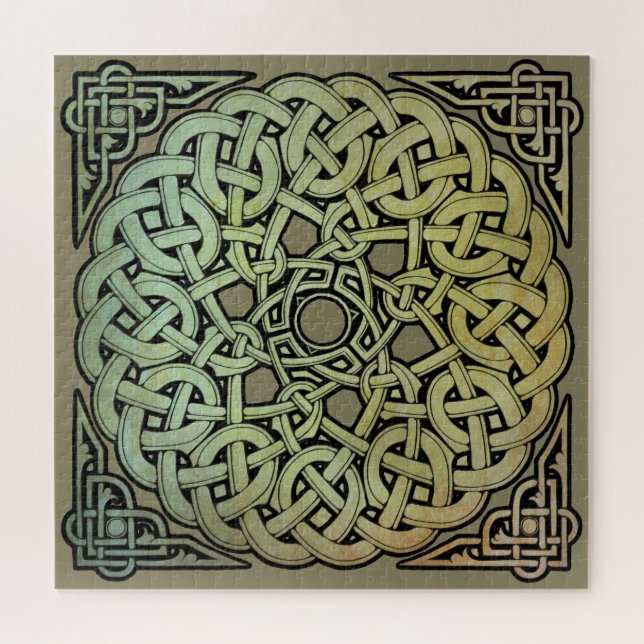 Puzzle Celtic Knotwork Mandala (Horizontal)