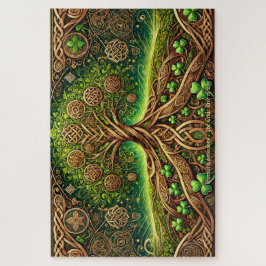 Puzzle Celtic Tree of Life, Intricate Knotwork Irish