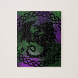Puzzle CelticCircleDragonPurpleGreen