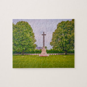 Puzzle Cementerio Memorial Normandía Francia