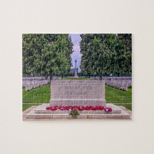 Puzzle Cementerio Memorial Normandía Francia (Horizontal)