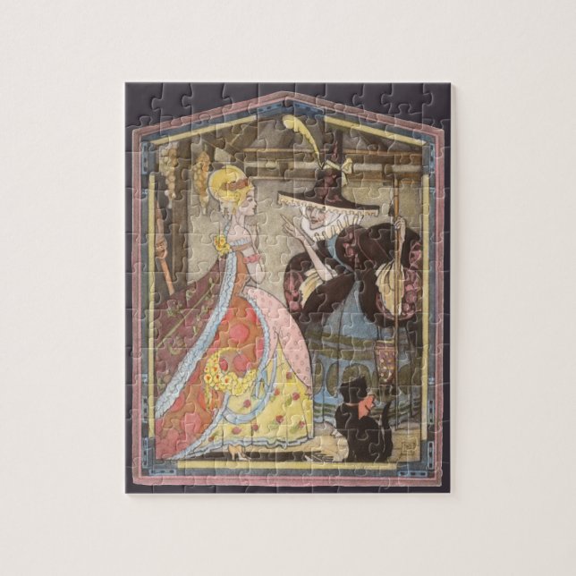 Puzzle Cenicienta y Madrina lechera, cuento de hadas vend (Vertical)
