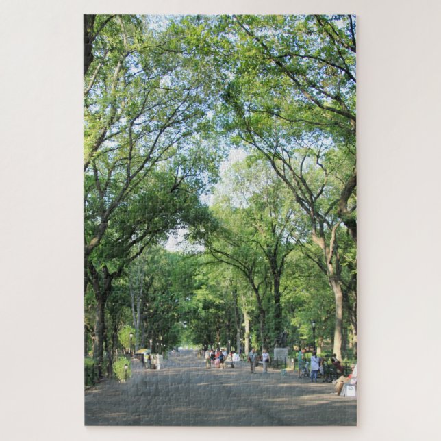 Puzzle Central Park: Caminata de poetas en verano (Vertical)
