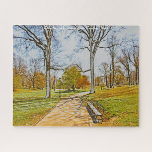 Puzzle Central Park Nueva York. Felicitaciones de Navidad