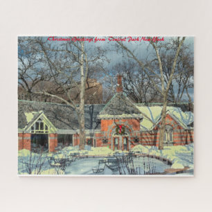 Puzzle Central Park Nueva York. Feliz Navidad