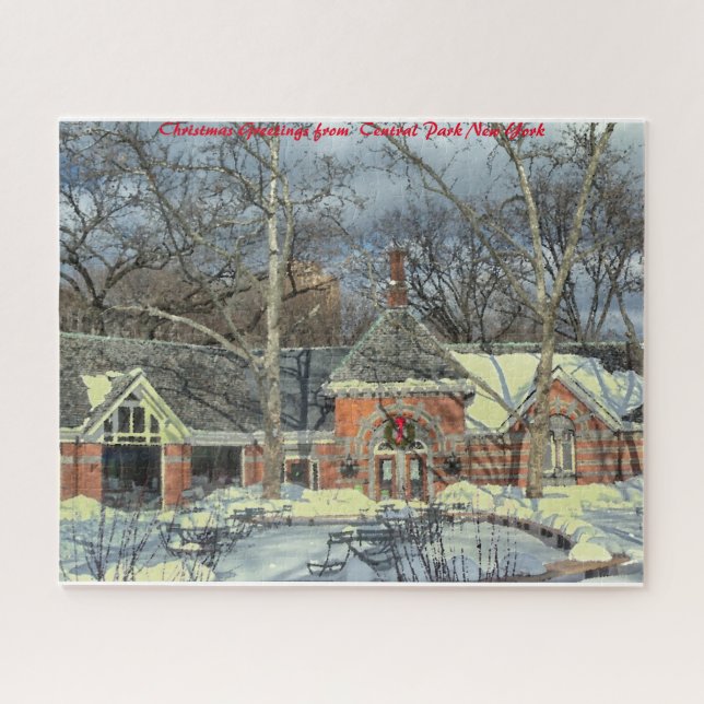 Puzzle Central Park Nueva York. Feliz Navidad (Horizontal)