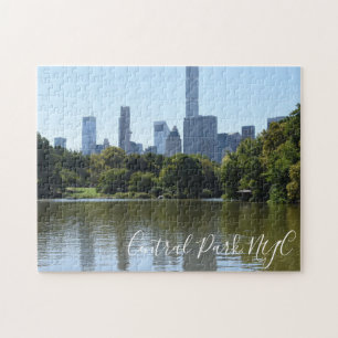 Puzzle Central Park NYC Lake Photography Midtown Skyline