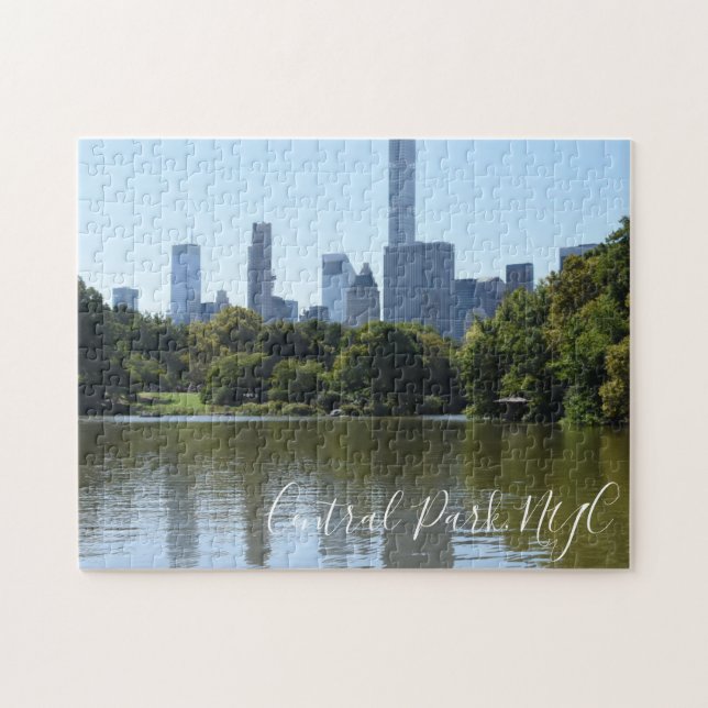 Puzzle Central Park NYC Lake Photography Midtown Skyline (Horizontal)