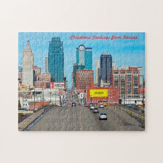 Puzzle Centro de Kansas City. (Horizontal)