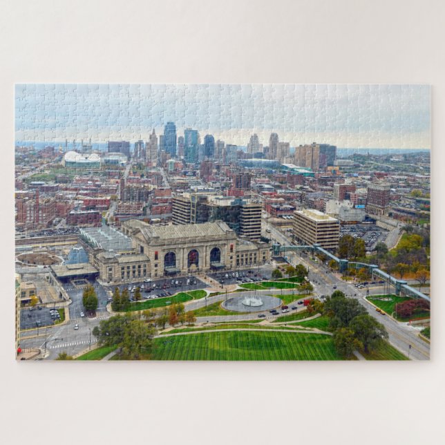 Puzzle Centro de Kansas City desde la Torre Conmemorativa (Horizontal)