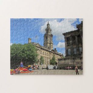 Puzzle centro de la ciudad de Preston.
