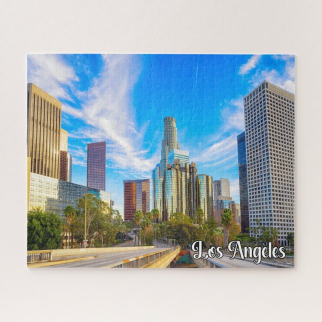 Puzzle Centro de Los Ángeles, California, Estados Unidos (Horizontal)