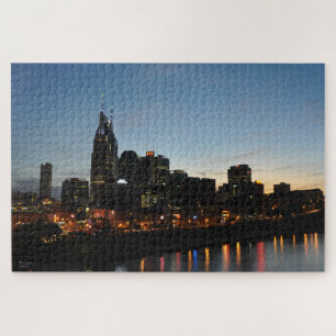 Puzzle Centro de Nashville, TN Sobre El Río Mirador - Pu