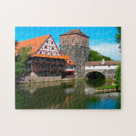 Puzzle Centro histórico de Núremberg Alemania.