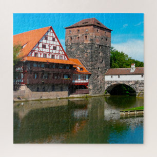 Puzzle Centro histórico de Núremberg Alemania. Rompecabez