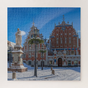 Puzzle Centro histórico de Riga, Letonia