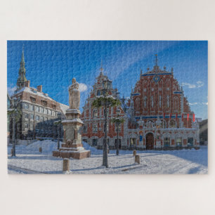 Puzzle Centro histórico de Riga, Letonia