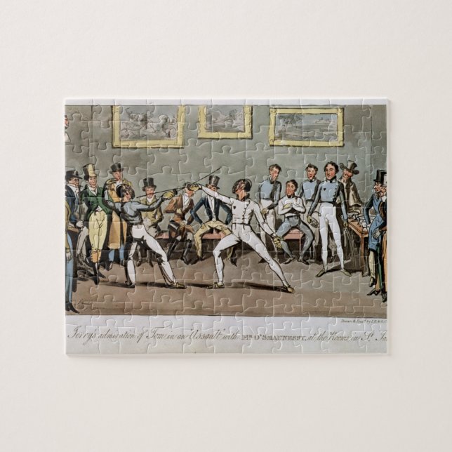 Puzzle Cercado: La admiración de Jerry de Tom en un (Horizontal)