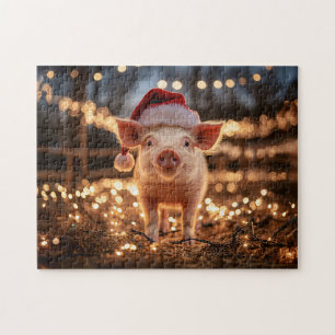 Puzzle Cerdo en un Sombrero