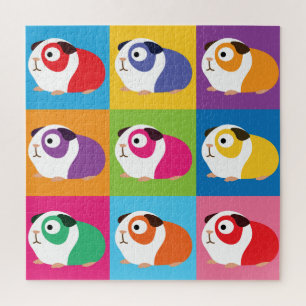 Puzzle Cerdos de Pop Art Guinea