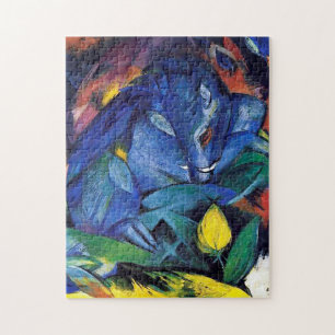 Puzzle Cerdos salvajes Boar y sembra por Franz Marc