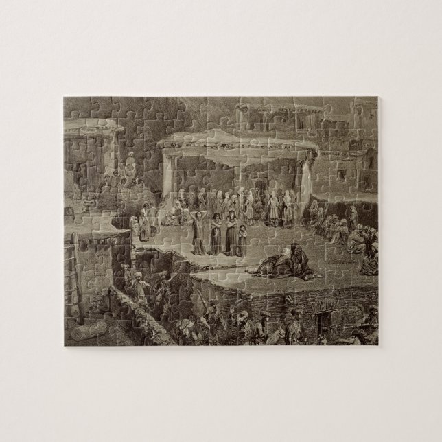 Puzzle Ceremonia fúnebre en las ruinas en Akhaltchi, (Horizontal)