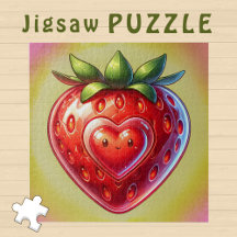 Cereza de Kawaii con un corazón sonriente -