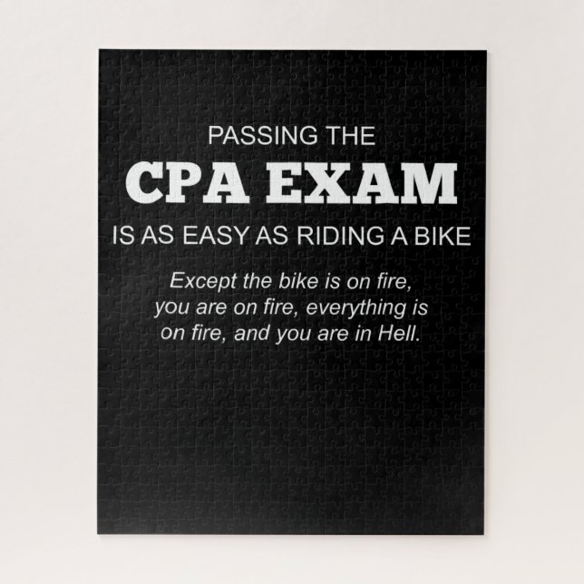 Puzzle Certificado de contabilidad pública CPA Exam Gift (Vertical)