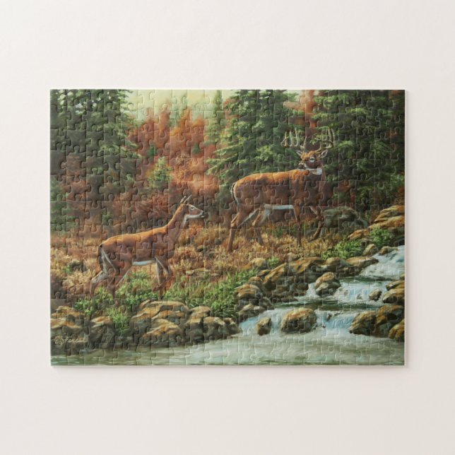 Puzzle Cerveza blanca y cascada (Horizontal)