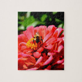Puzzle Cerveza y zinnia de coral