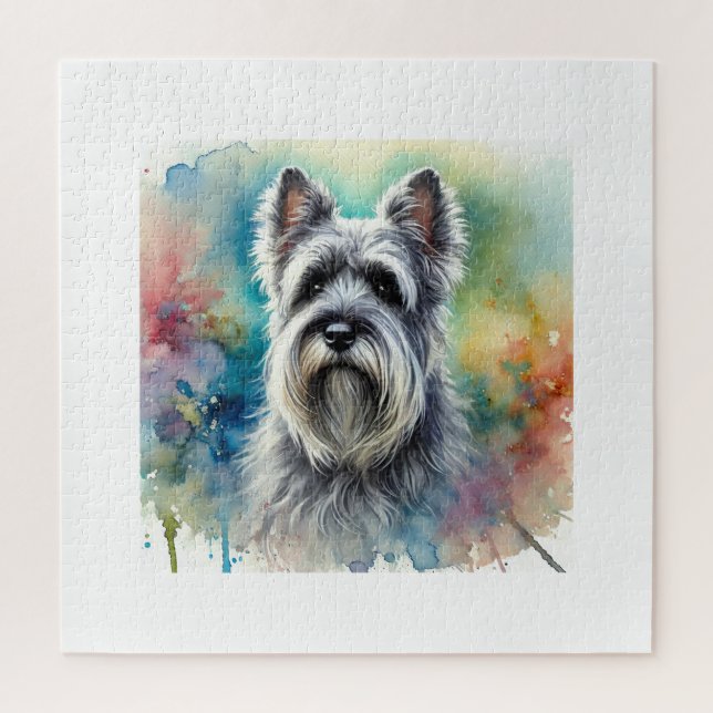 Puzzle Cesky Terrier 290824AREF146 - Watercolor (Vertical)