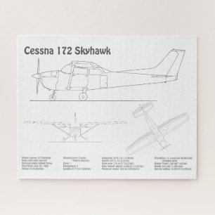 Puzzle Cessna 172 Skyhawk - Planes de diseño aéreo BD
