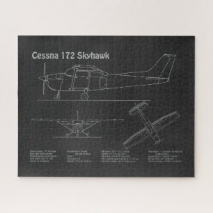 Puzzle Cessna 172 Skyhawk - Planes de diseño aéreo PD