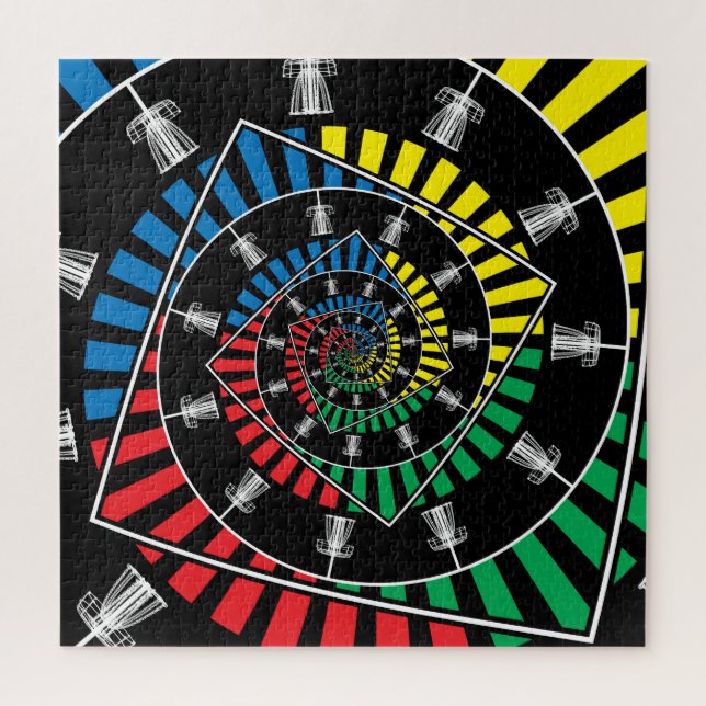 Puzzle Cestas de golf de disco infinito (Vertical)