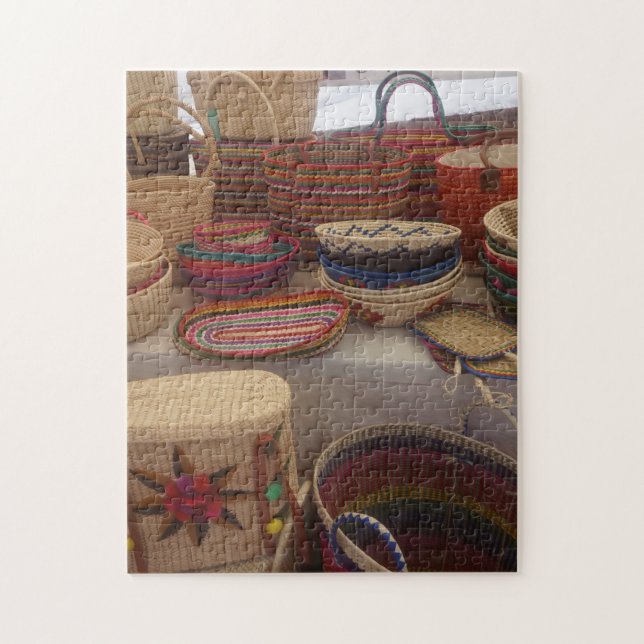Puzzle Cestas mexicanas en el mercado (Vertical)