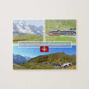 Puzzle CH Suiza - Ferrocarril Jungfrau -