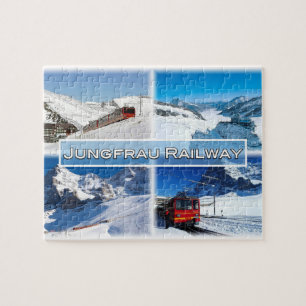 Puzzle CH Suiza - Ferrocarril Jungfrau -
