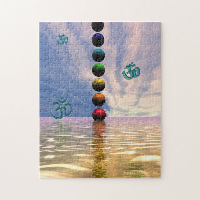 Puzzle chakras y nubes (Vertical)