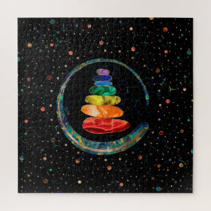 Puzzle Chakras Zen Stones y círculo Enso