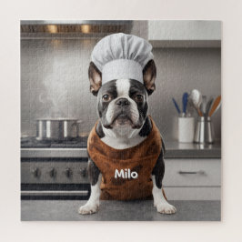 Puzzle Challenging Boston Terrier Personalized