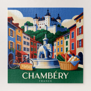 Puzzle Chambéry Francia Ciudad Alpina Viajes
