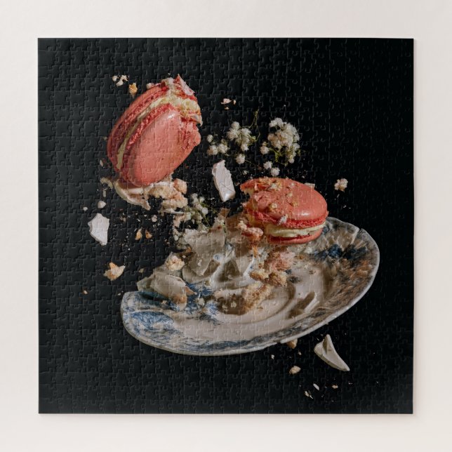 Puzzle Champán & Macarons (Vertical)