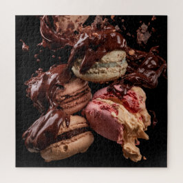 Puzzle Champán & Macarons