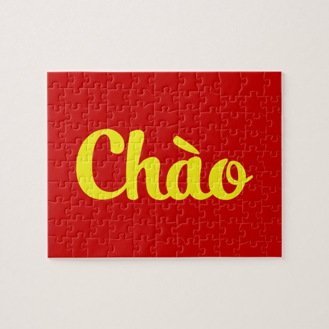 Puzzle Chào / Hola ~ Vietnam / Vietnamita / Tiang Viene (Horizontal)