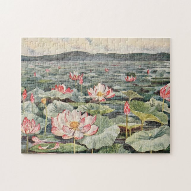 Puzzle Charca de Lotus coreana del palacio (Horizontal)