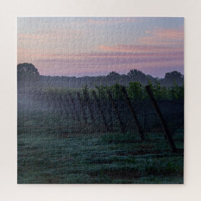 Puzzle Chardonnay Vineyard Sunrise (Vertical)
