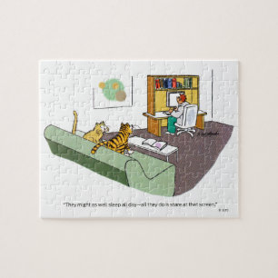 Puzzle Charla del gato
